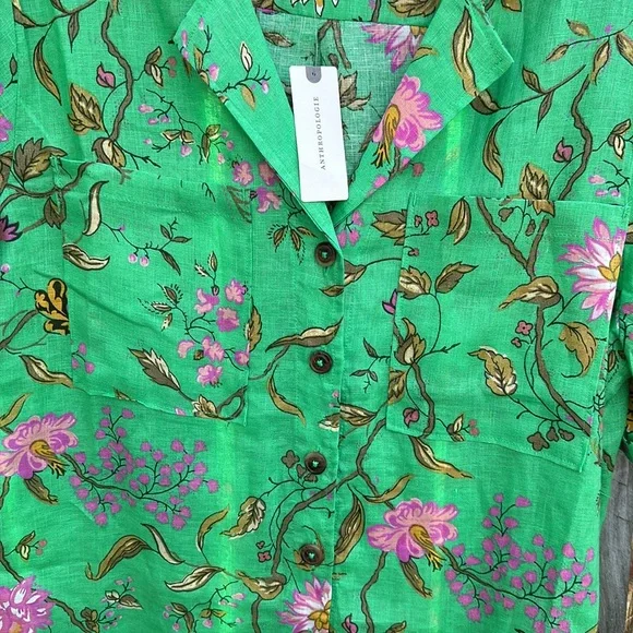 Mauve Linen Suffer Shirt - Picture 7 of 11